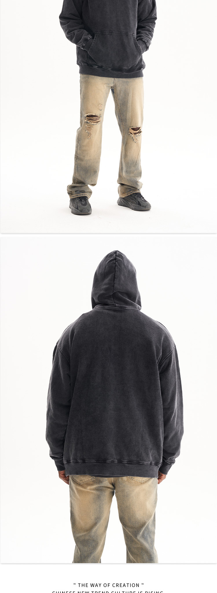 Casual Hoodie Personality Retro Men's Sweatshirt 36