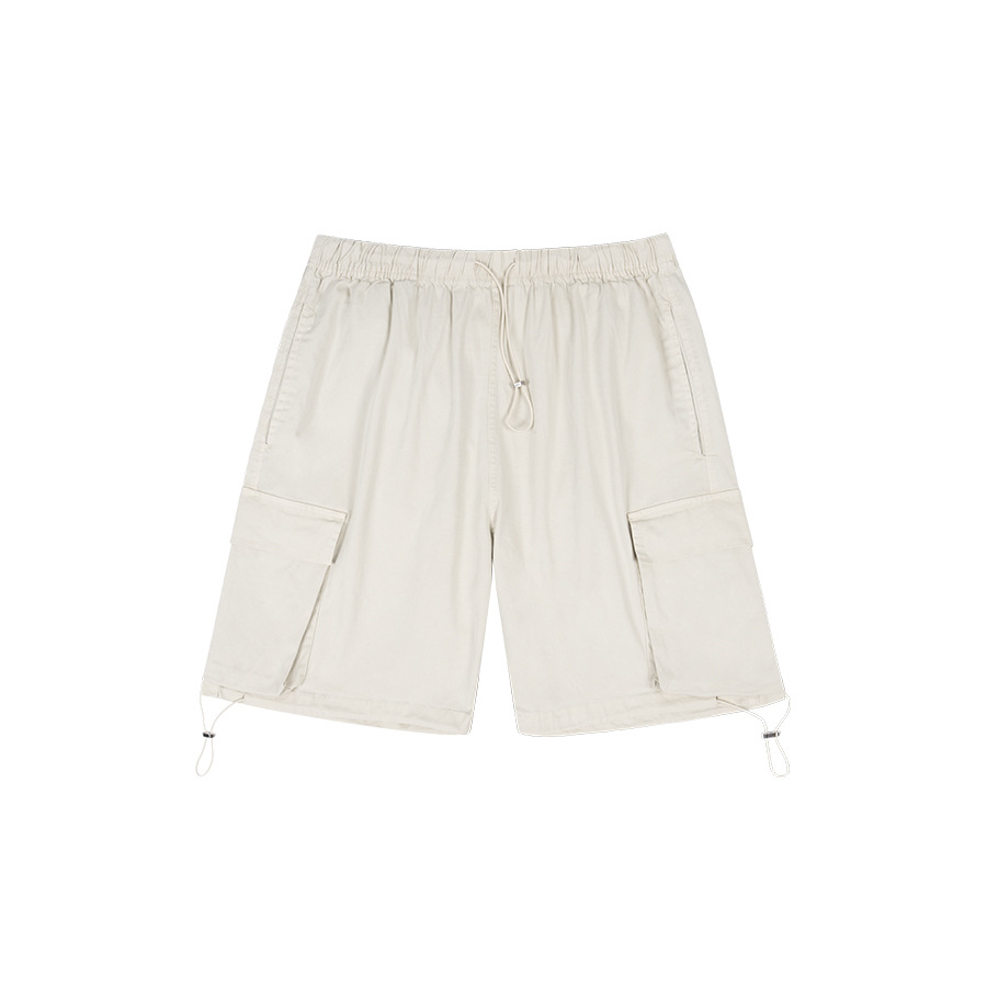 Loose Cotton Cargo Shorts Fashion Drawstring Hem 19 01