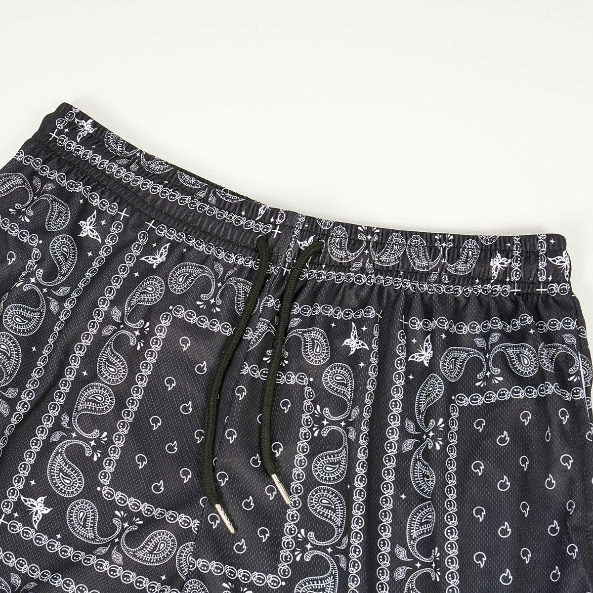 Paisley Print Shorts Casual Wear 17 01