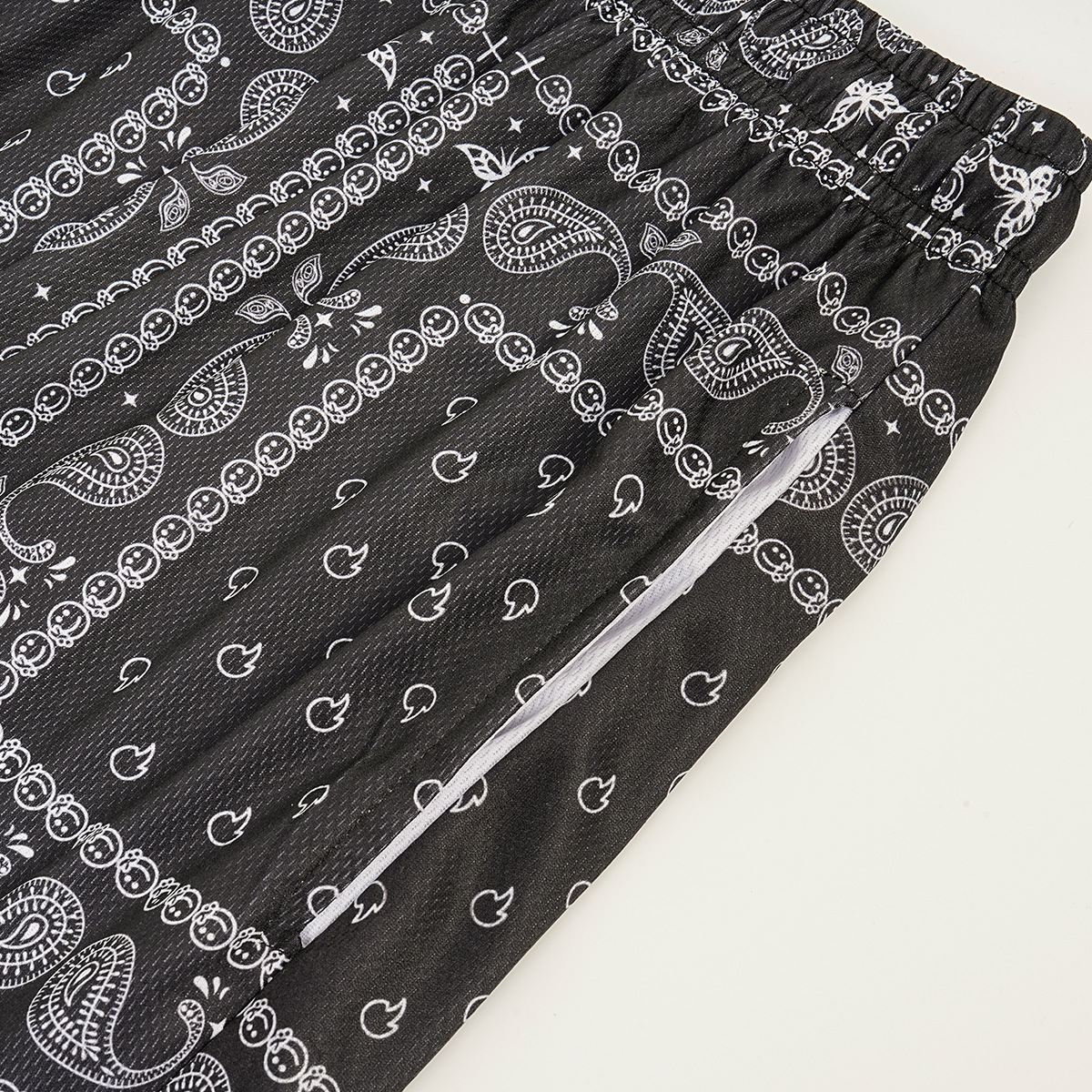 Paisley Print Shorts Casual Wear 17 02