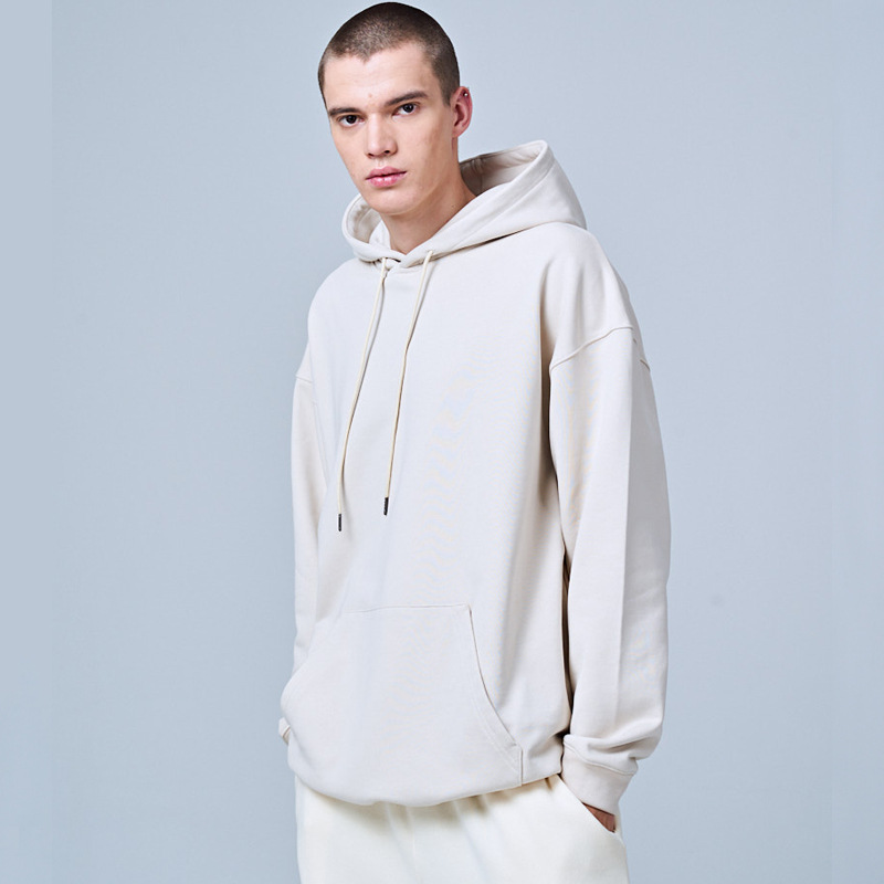 Pure cotton sweatshirt solid color casual hooded jacket 34 01