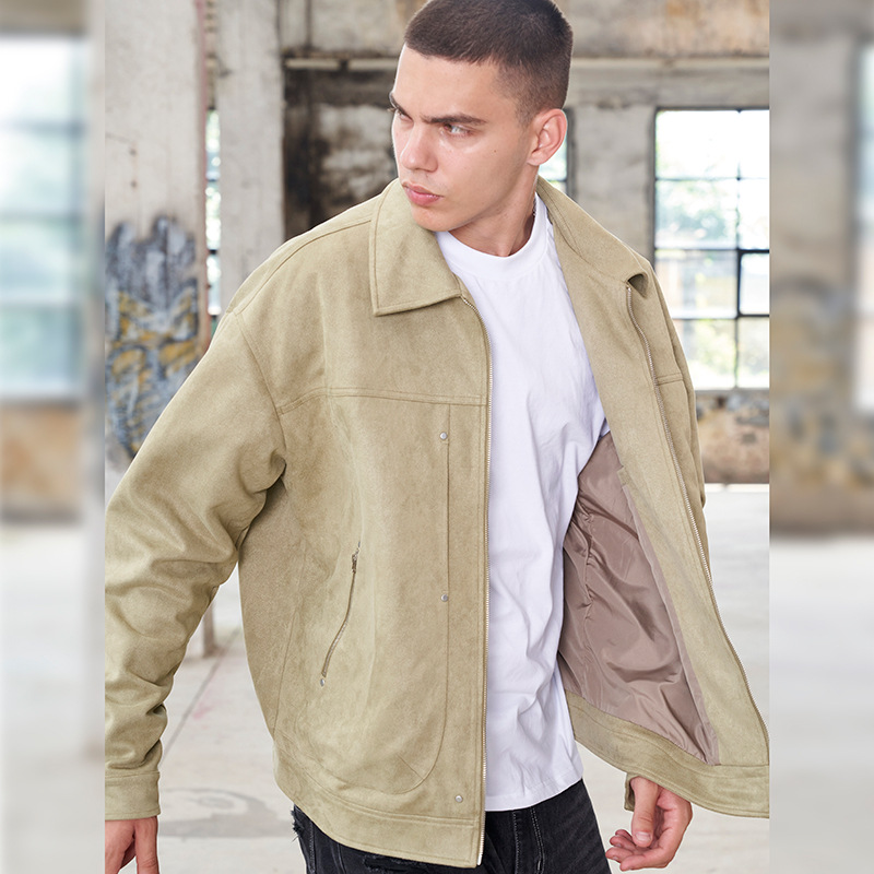 Shirt collar jacket with adjustable cuffs 3 01
